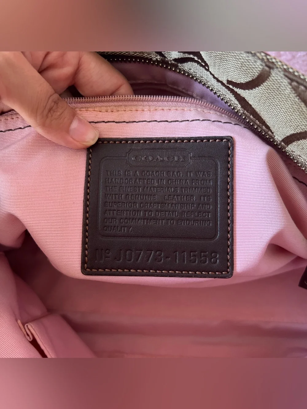 Coach madeline signature